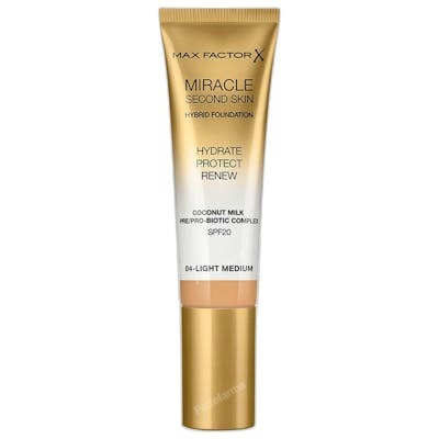 Max Factor Miracle Touch Second Skin Foundation SPF20 4 Light Medium 30ml