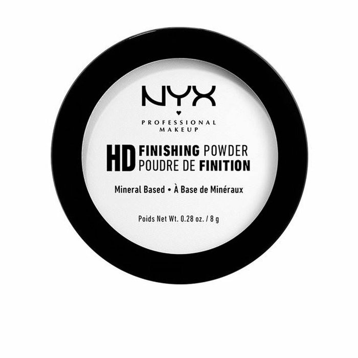 NYX Professional Make Up HD FINISHING POWDER - Polvo Compacto Mineral Translúcido para Acabado Mate - 8 g