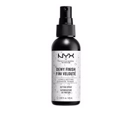 Nyx Professional Make Up DEWY FINISH setting spray Fijador de maquillaje acabado radiante y jugoso 60 ml