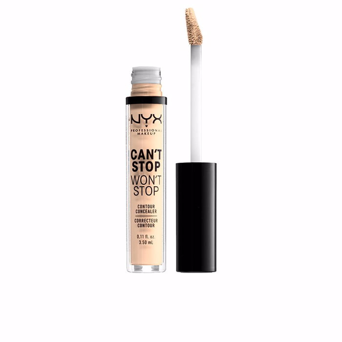 NYX Professional Makeup Can't Stop Won't Stop Contour Concealer #Pale - Corrector Líquido Mate de Cobertura Total y 24h - 3.5 ml NYX Professional Makeup Can't Stop Won't Stop Contour Concealer #Pale - Corrector Líquido Mate de Cobertura Total y 24h - 3.5 ml