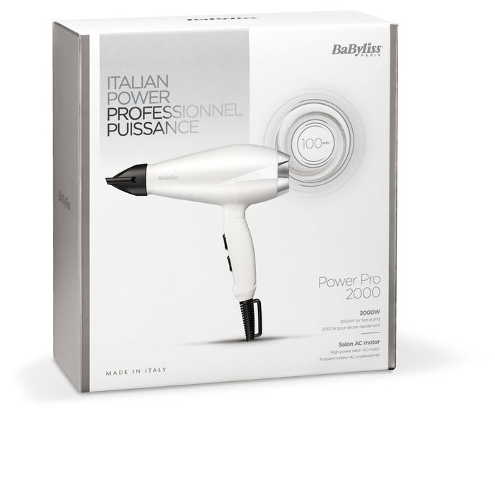 Babyliss SECADOR 6704WE AC Speed Pro - Secador de Pelo Profesional 2000W, Motor AC, Boquilla Concentradora 6mm Babyliss SECADOR 6704WE AC Speed Pro - Secador de Pelo Profesional 2000W, Motor AC, Boquilla Concentradora 6mm