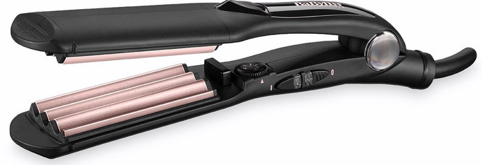 BaByliss Plancha de Pelo Crimper 2165CE 35 mm Negro y Rosa