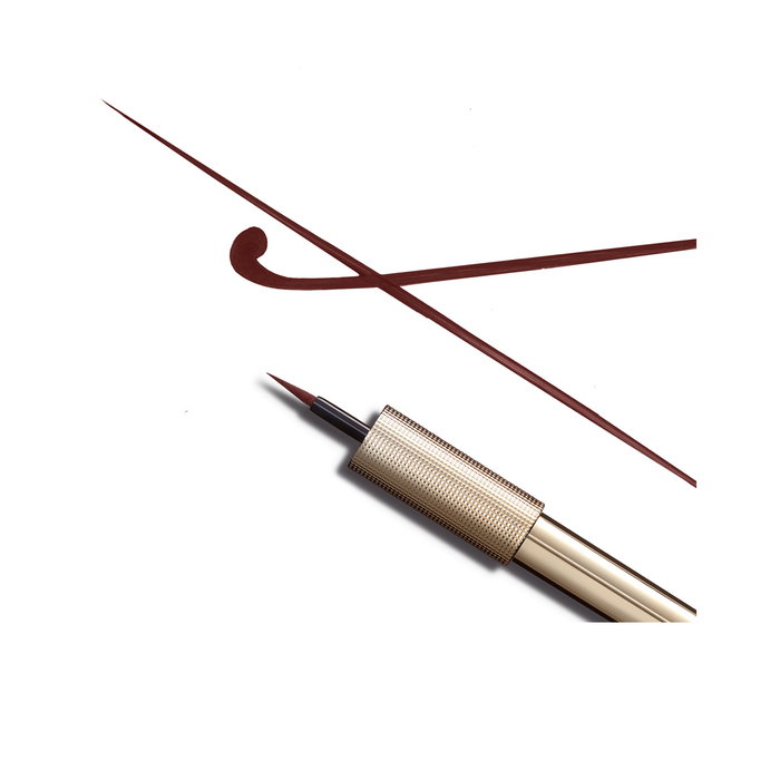 L'Oréal Paris - Eyeliner Líquido Matte Signature Waterproof Punta Extrafina, Larga Duración, #03-Marrón, 3 ml