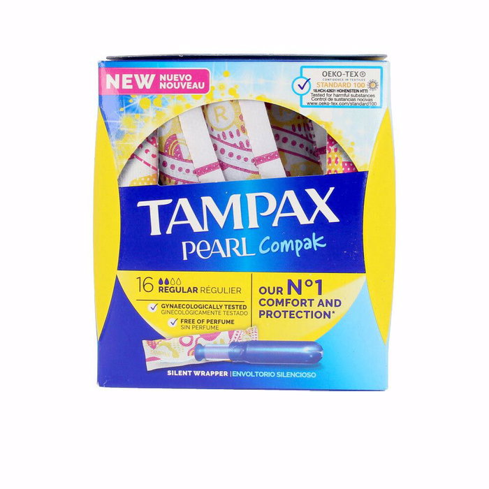 Tampax Pearl Compak Tampón Regular 16 u Tampax Pearl Compak Tampón Regular 16 u
