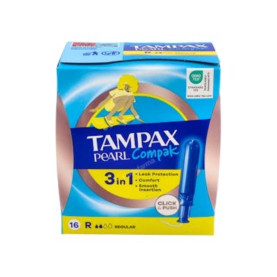 Tampax Pearl Compak Tampones Regular 16 u Tampax Pearl Compak Tampones Regular 16 u
