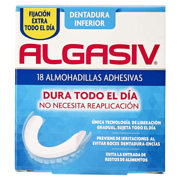 Algasiv Almohadillas Adhesivas Inferior 18 u