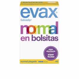 Evax Salvaslip SALVA-SLIP Normal - Bolsitas de Protección Diaria, Núcleo Superabsorbente, Anti Olor, 40 Unidades