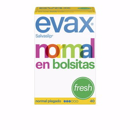 Evax Salvaslip Normal Fresh en Bolsitas, 40 unidades, Salva-Slip para flujo vaginal leve, absorción normal, tacto algodón y comodidad diaria