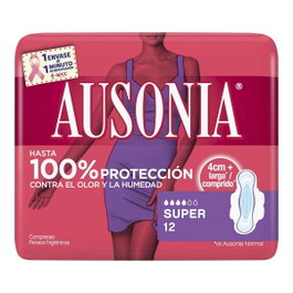 Ausonia Compresas Super Alas 12 u