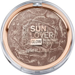 Sun Glow, Radiante, Polvo compacto bronceador, 010, Sun-Kissed Bronze, 8 g