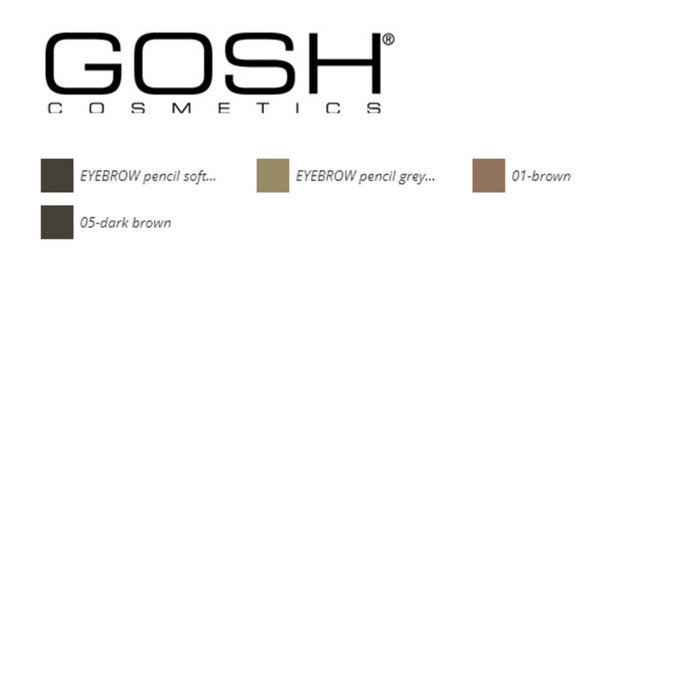 Gosh Defining Brow Lápiz y Brocha 2-en-1 Gris Marrón Gosh Defining Brow Lápiz y Brocha 2-en-1 Gris Marrón