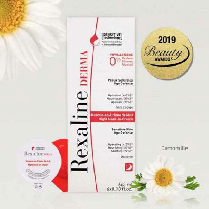 Rexaline Conjunto de 6 Máscaras de Dormir Nocturna Nutritivas Rexaline Conjunto de 6 Máscaras de Dormir Nocturna Nutritivas