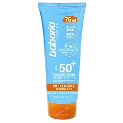 Babaria SOLAR ADN SENSITIVE Fluido Facial SPF50+