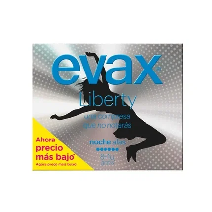 Evax Liberty compresas noche con alas 9 u Evax Liberty compresas noche con alas 9 u