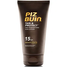 Piz Buin Tan & Protect Loción Solar SPF 15, 150 ml