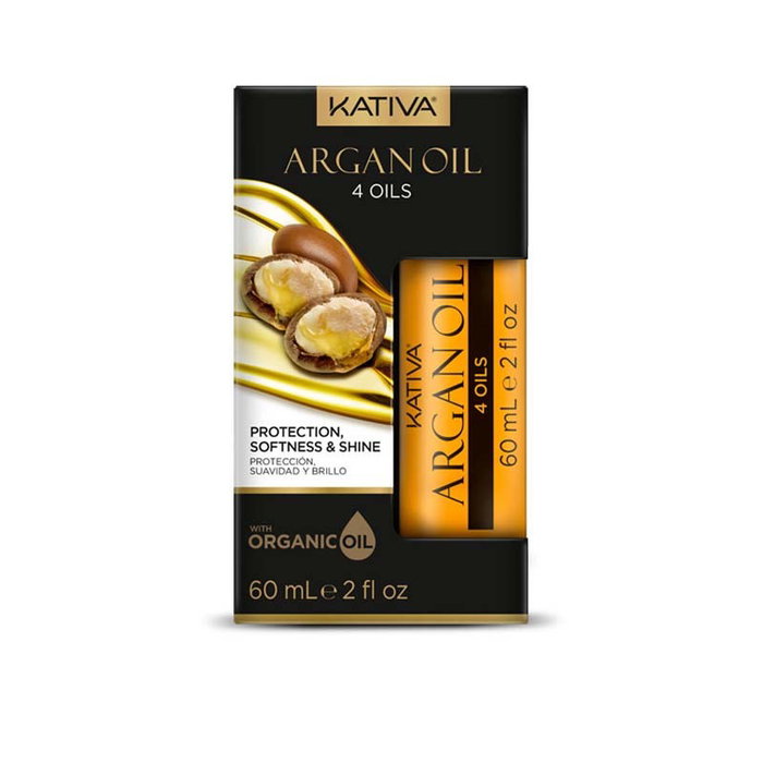 Kativa Argan Oil 4 Oils Tratamiento Capilar con Aceite de Argán Lino Sésamo y Keratina 60 ml Kativa Argan Oil 4 Oils Tratamiento Capilar con Aceite de Argán Lino Sésamo y Keratina 60 ml