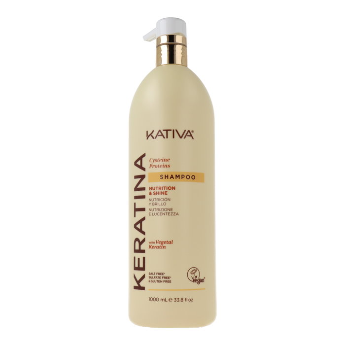 Kativa Champú Keratina 1000ml - Reconstruye las fibras desde el interior