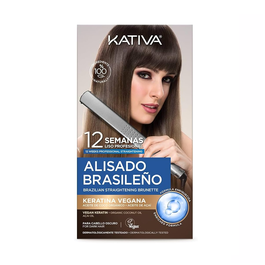 Kativa Kit Alisado Brasileño para Cabello Oscuro