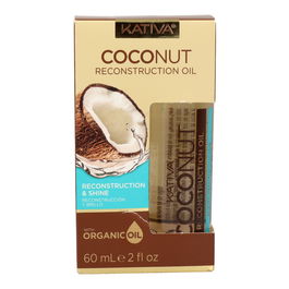 Kativa Aceite Reconstrucción Coconut 60 ml para Cabello con Brillo y Suavidad