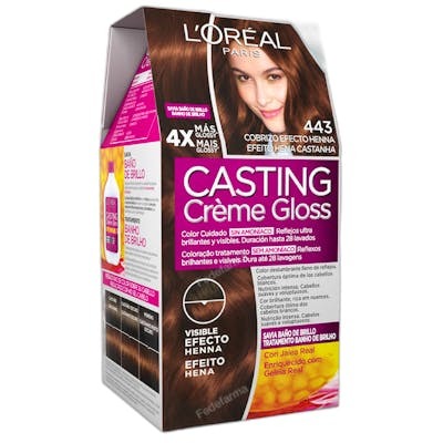 L'Oréal Paris Casting Creme Gloss #443-cobrizo efecto henna - Baño de color semi-permanente 180 ml L'Oréal Paris Casting Creme Gloss #443-cobrizo efecto henna - Baño de color semi-permanente 180 ml