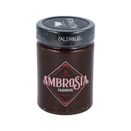 PALEOBULL Crema de Cacao y Avellanas Ambrosía 300g - 100% Natural, Sin Azúcares Añadidos, Sin Gluten, Sin Lacteos, Fuente de Energía Saludable