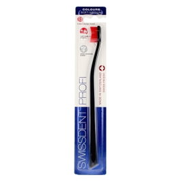 Swissdent COLOURS CLASSIC Cepillo de dientes negro y rojo