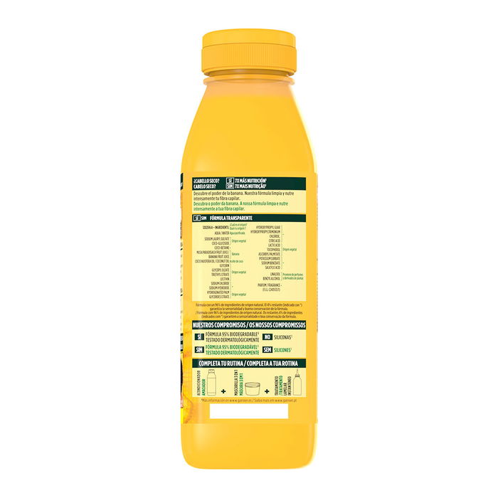 Garnier Fructis Hair Food Champú Banana Ultra Nutritivo para Cabello Seco 350 ml