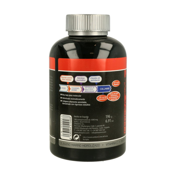 Drasanvi Collmar Colágeno Marino con Magnesio Sabor Cereza 180 Comprimidos Drasanvi Collmar Colágeno Marino con Magnesio Sabor Cereza 180 Comprimidos