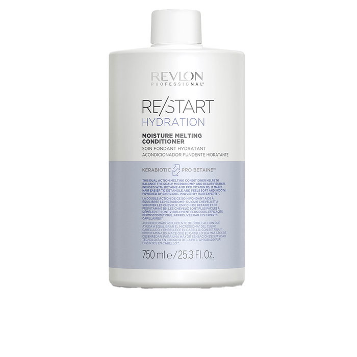 Revlon RE-START Hydration Melting Conditioner 750 ml Acondicionador Cabello Seco Nutritivo Betaína Provitamina B5 Revlon RE-START Hydration Melting Conditioner 750 ml Acondicionador Cabello Seco Nutritivo Betaína Provitamina B5