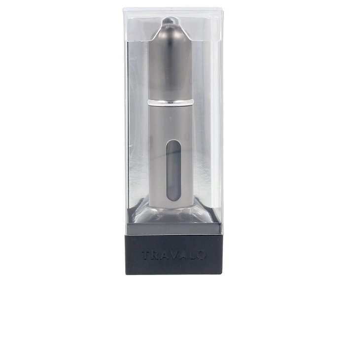 Travalo CLASSIC HD #titanium Spray Recargable Unisex para Perfume de 5 ml con Sistema U-Change, Ideal para Viaje