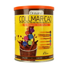 Drasanvi Collmar Cao 300 g Complemento Alimenticio Cacao Ecológico Colágeno DHA Vitaminas y Minerales