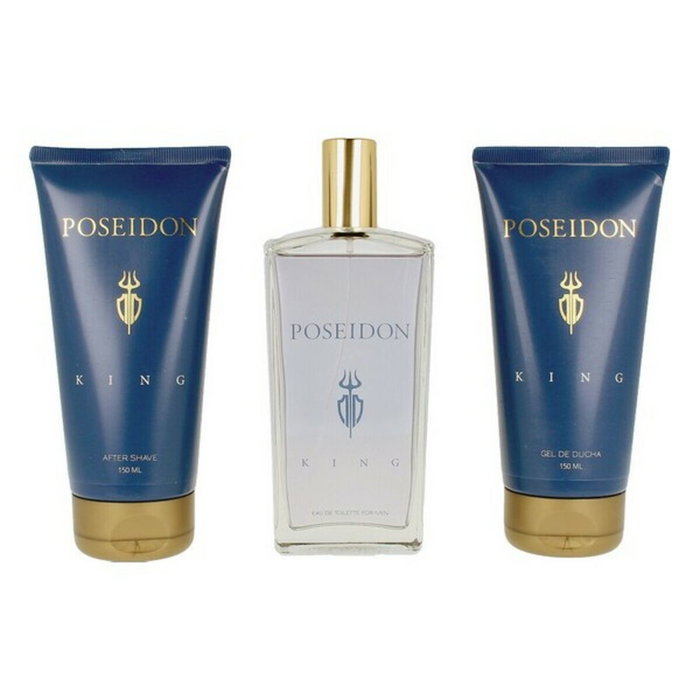 Poseidon The King Set Eau de Toilette 3 piezas para hombre Poseidon The King Set Eau de Toilette 3 piezas para hombre