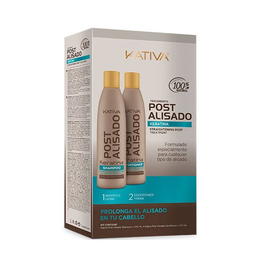Kativa Keratin Express Post Alisado Brasileño Lote 2 pz - Champú 250 ml + Tratamiento 200 ml para Cabello