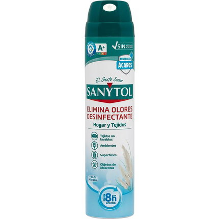 Sanytol Ambientador Desinfectante Hogar y Tejidos Flor de Algodón 300 ml Sanytol Ambientador Desinfectante Hogar y Tejidos Flor de Algodón 300 ml