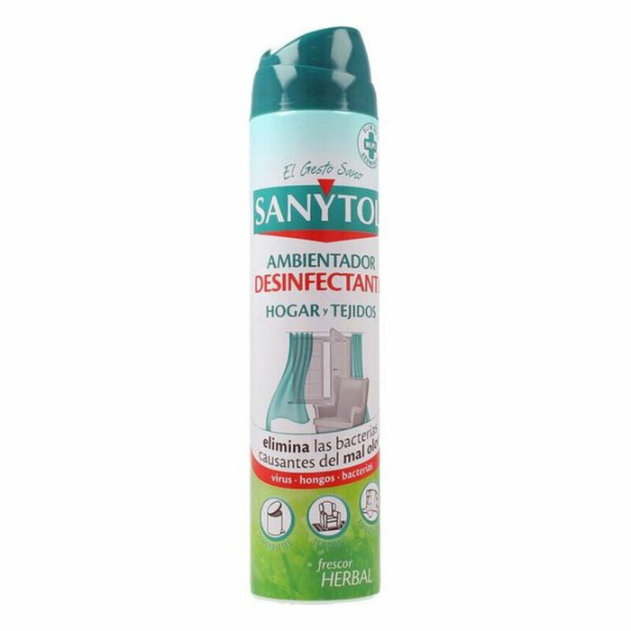 Sanytol Ambientador Desinfectante Hogar y Tejidos Flor de Algodón 300 ml