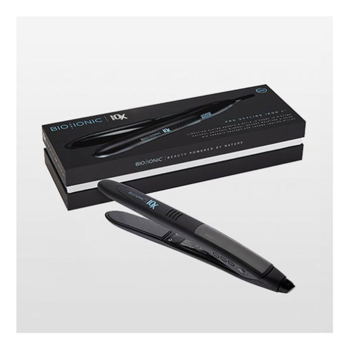 Bio Ionic Plancha de pelo 10X pro styling iron, con placas vibratorias sónicas para un peinado rápido y cabello saludable