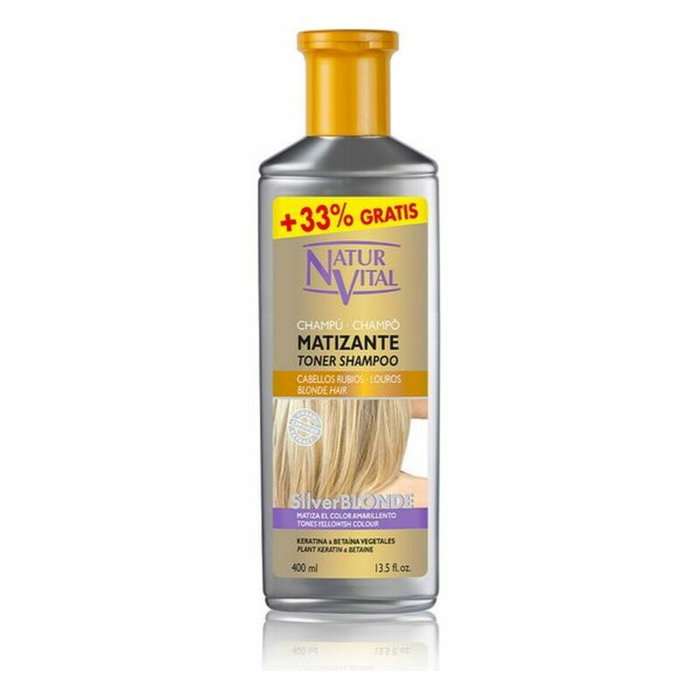 Natur Vital Champú Matizante Silver Blonde 400 ml Natur Vital Champú Matizante Silver Blonde 400 ml
