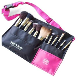 Beter PROFESSIONAL MAKEUP LOTE - Cinturón de Maquillaje Ajustable con 13 Brochas y Pinceles para Maquillaje Profesional