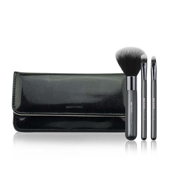 Beter Black Day to Night Collection - Set de Maquillaje con 4 Pinceles y Brochas en Estuche (Lote 4 Piezas) Beter Black Day to Night Collection - Set de Maquillaje con 4 Pinceles y Brochas en Estuche (Lote 4 Piezas)