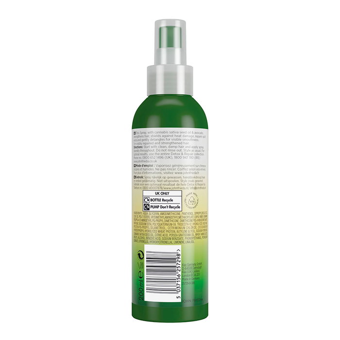 John Frieda Detox & Repair Laca para el cabello con Aceite de Aguacate 100 ml