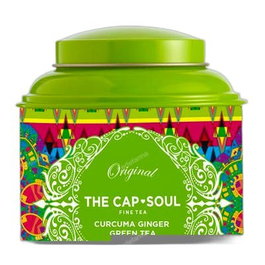 The Capsoul - Té Verde a Granel con Jengibre y Cúrcuma, 100 g - Infusión Natural