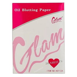 GLAM OF SWEDEN Papel Secante Con Aceite, Paquete de 50 Hojas, para Absorber el Exceso de Aceite Facial y Dejar la Piel Mate