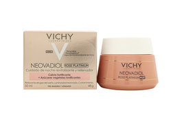 Vichy Neovadiol Rose Platinium Crema de Noche Revitalizante y Repulpante Antiarrugas Antiedad con Calcio y Azúcares Vegetales para Pieles Secas/Normales - 50 ml