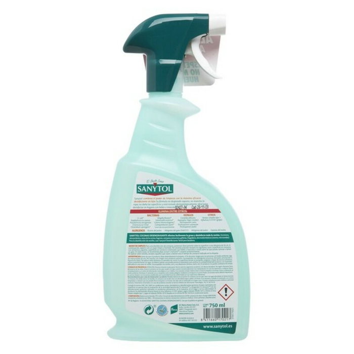 Sanytol Limpiador Desinfectante Desengrasante Cocinas 750 ml Sanytol Limpiador Desinfectante Desengrasante Cocinas 750 ml