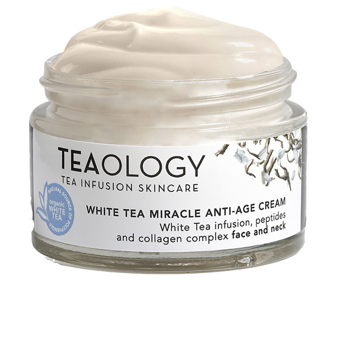 Teaology White Tea Miracle Anti-Age Cream - Crema Facial Antiarrugas con Extracto de Té Blanco, Tratamiento Reafirmante e Hidratante - 50 ml Teaology White Tea Miracle Anti-Age Cream - Crema Facial Antiarrugas con Extracto de Té Blanco, Tratamiento Reafirmante e Hidratante - 50 ml