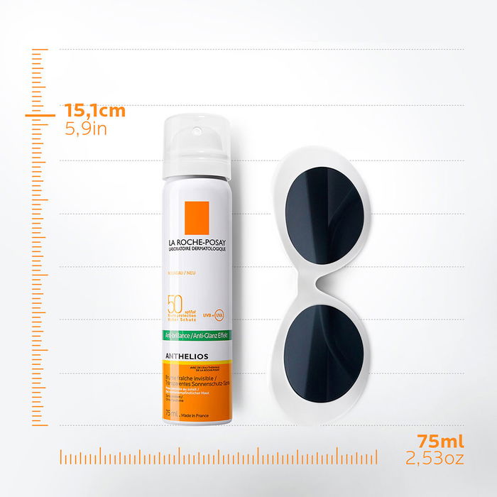 La Roche-Posay Bruma Facial Anthelios Protector Solar Fresco SPF50 para Piel Sensible [XL-PROTECT]TM 75 ml