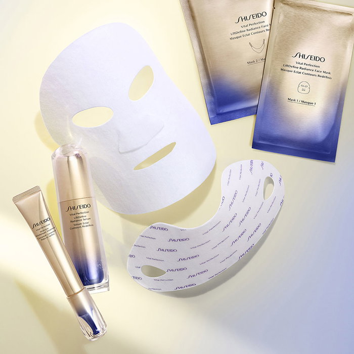Shiseido VITAL PERFECTION Liftdefine Radiance Face Mask 6 pz Mascarilla Facial Reafirmante