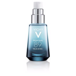 Vichy Mineral 89 Contorno de Ojos Reparador con Ácido Hialurónico y Cafeína para Bolsas y Ojeras, 15 ml