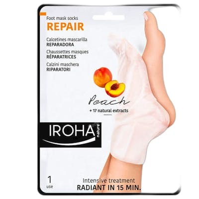 Iroha PEACH Mascarilla Reparadora para Pies (2 unidades) Iroha PEACH Mascarilla Reparadora para Pies (2 unidades)