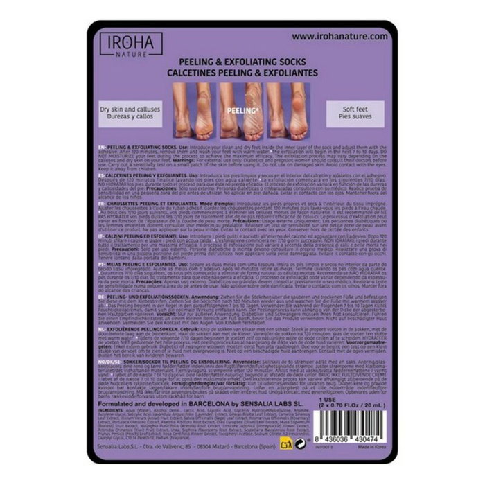 Iroha LAVANDER foot mask socks exfoliation Iroha LAVANDER foot mask socks exfoliation